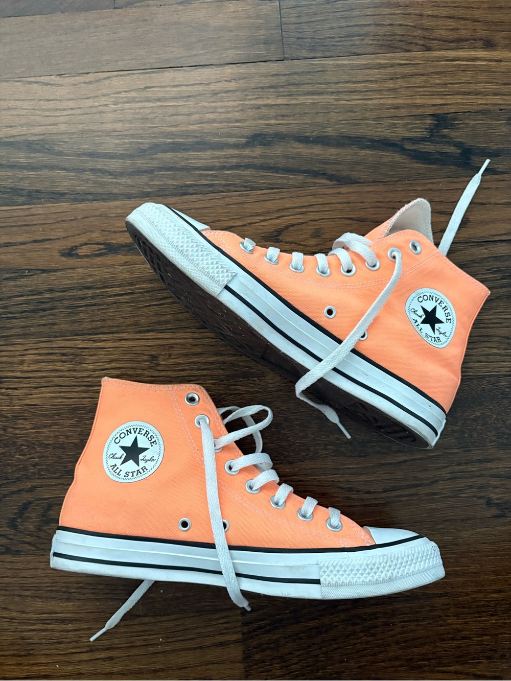 Converse High Top Sneakers - Peach Orange